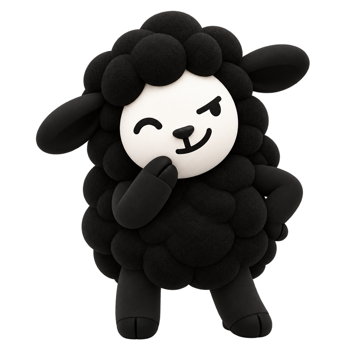RSN sheep with a mischievous grin